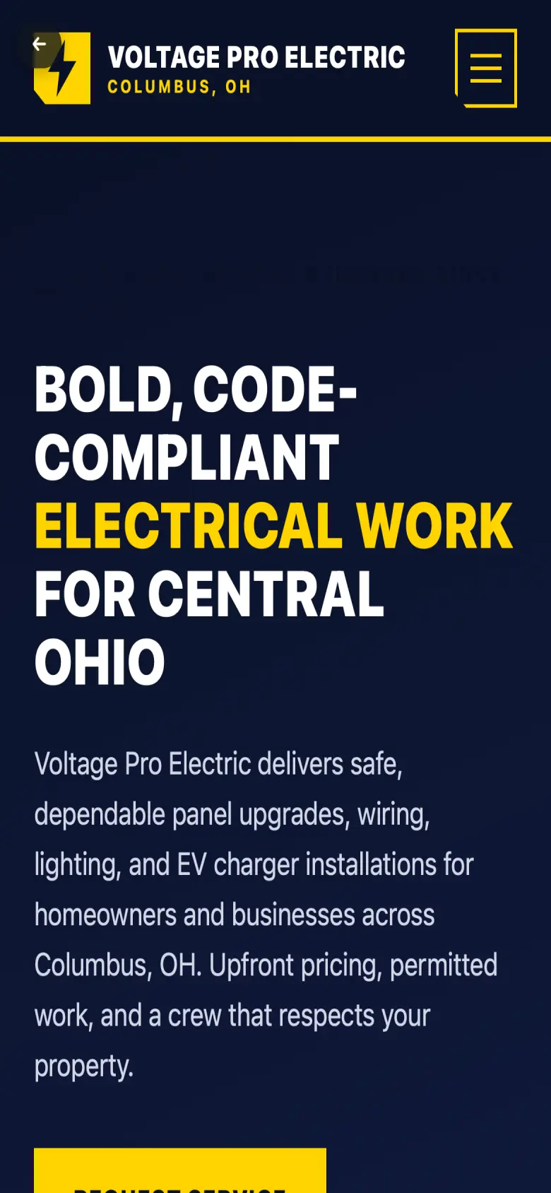 Electrical website preview
